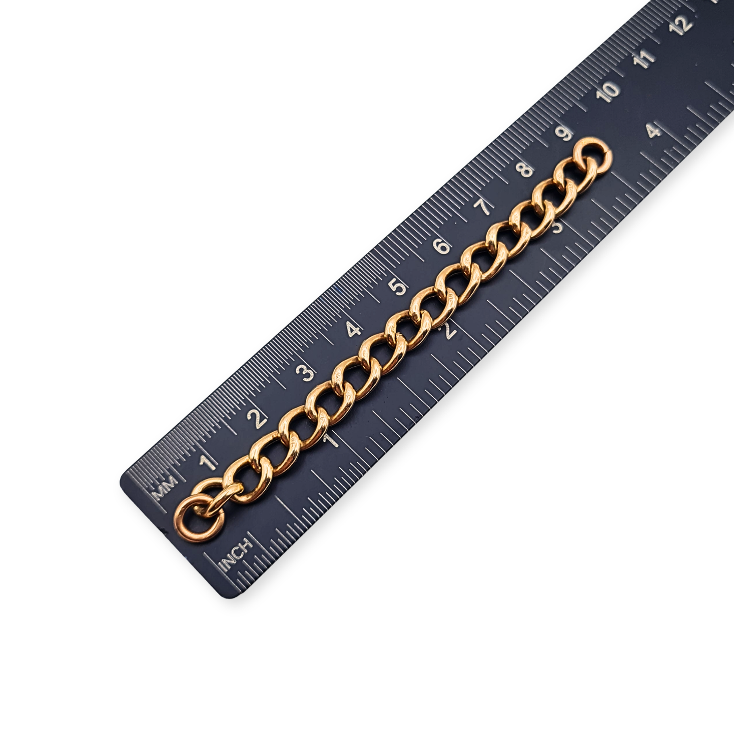 3 3/4 " Rose Gold Curb Chain Extender Charm Dropper Necklace Extension 9.5cm