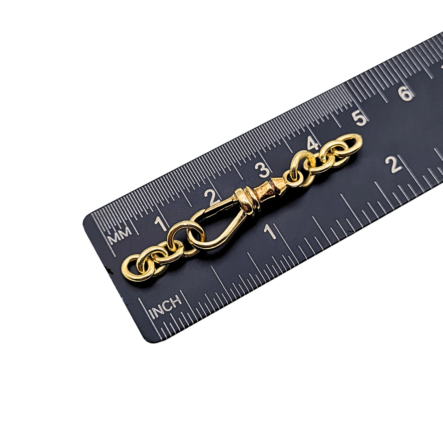 9ct Yellow Gold Albert Dog Clip, Sheffield 1996 Hallmark, Vintage Chain
