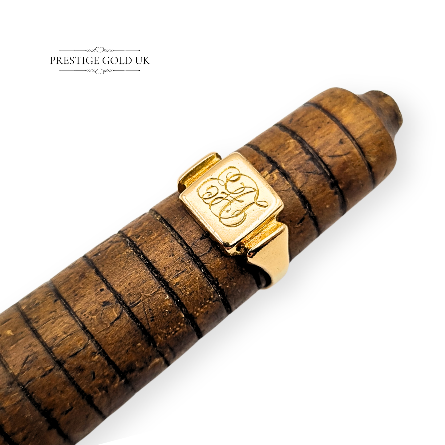 18ct Gold Antique Pinky Ring, Monogram, 1923, UK F / US 3