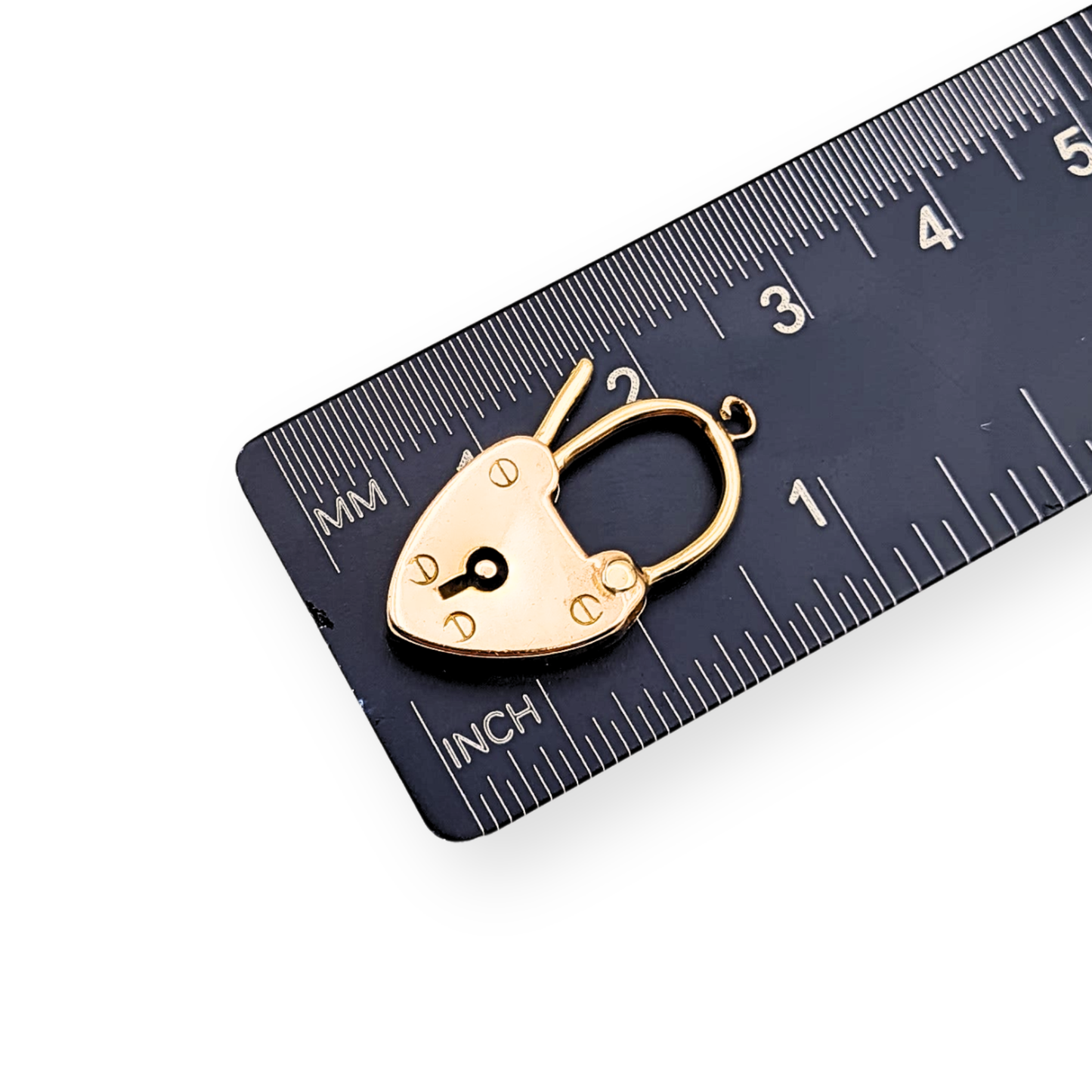 Antique 9ct Rose Gold Heart Padlock Clasp, Birmingham 1900