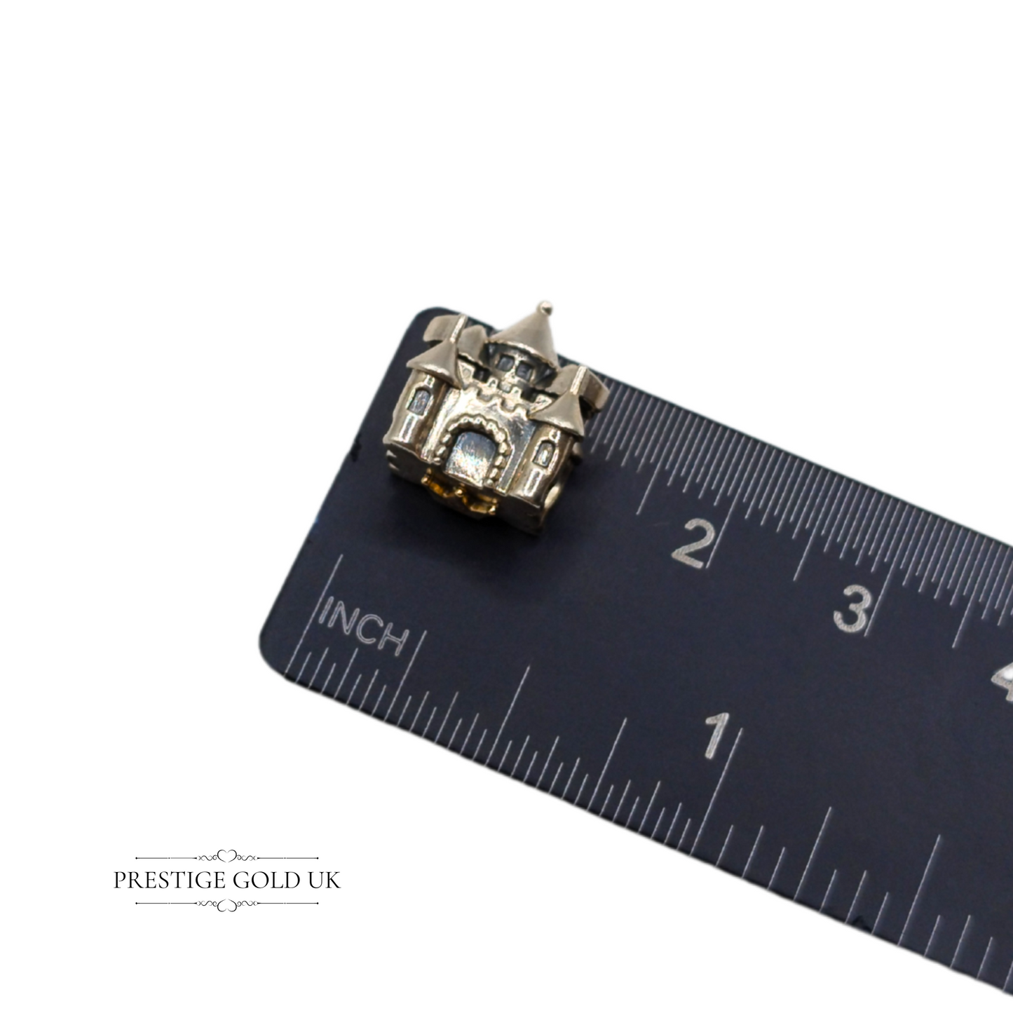 Authentic Retired Pandora Fairy Castle Charm 14K Crown 925 ALE 791133PCZ