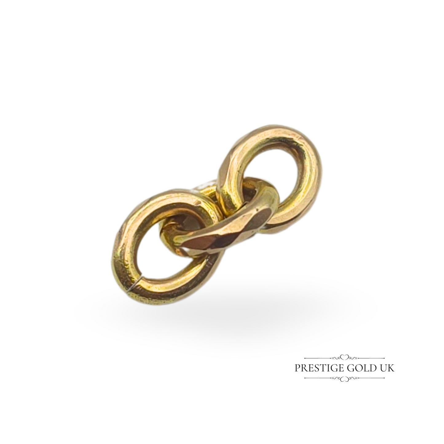 Antique 9ct Gold Faceted Jump Rings, Set of 3