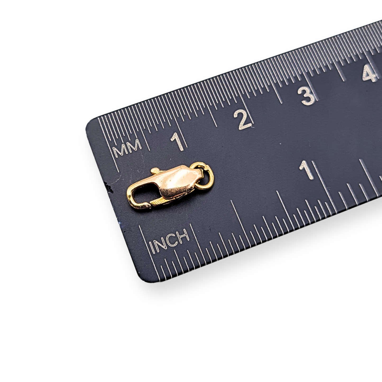 9ct Rose Gold Lobster Clasp, 10mm, Chain Fastener Finding