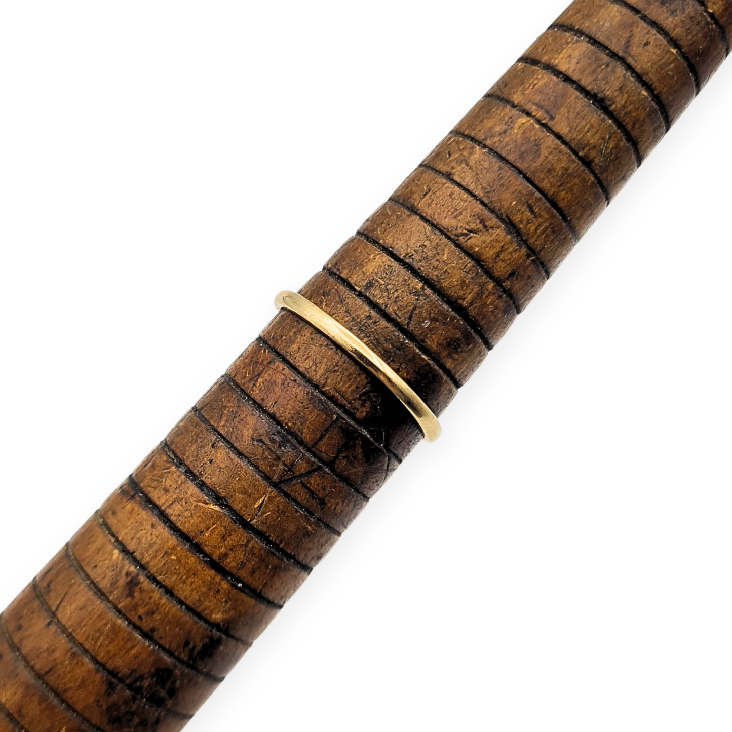 9ct Gold Stacking Ring, UK N US 6.75, Slim 1.7mm Band