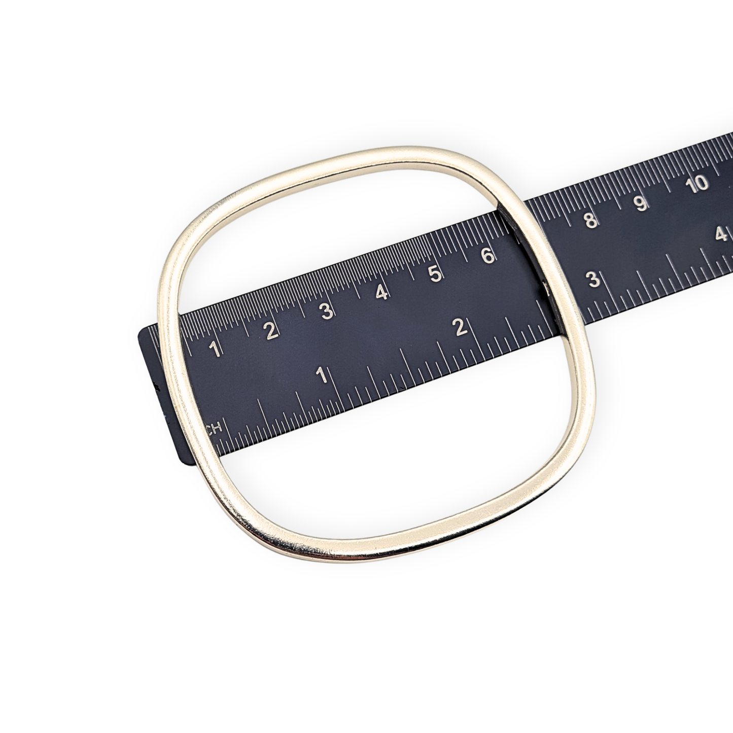 Heavy Solid 925 Sterling Silver Square Bangle 7.5" 19.5cm