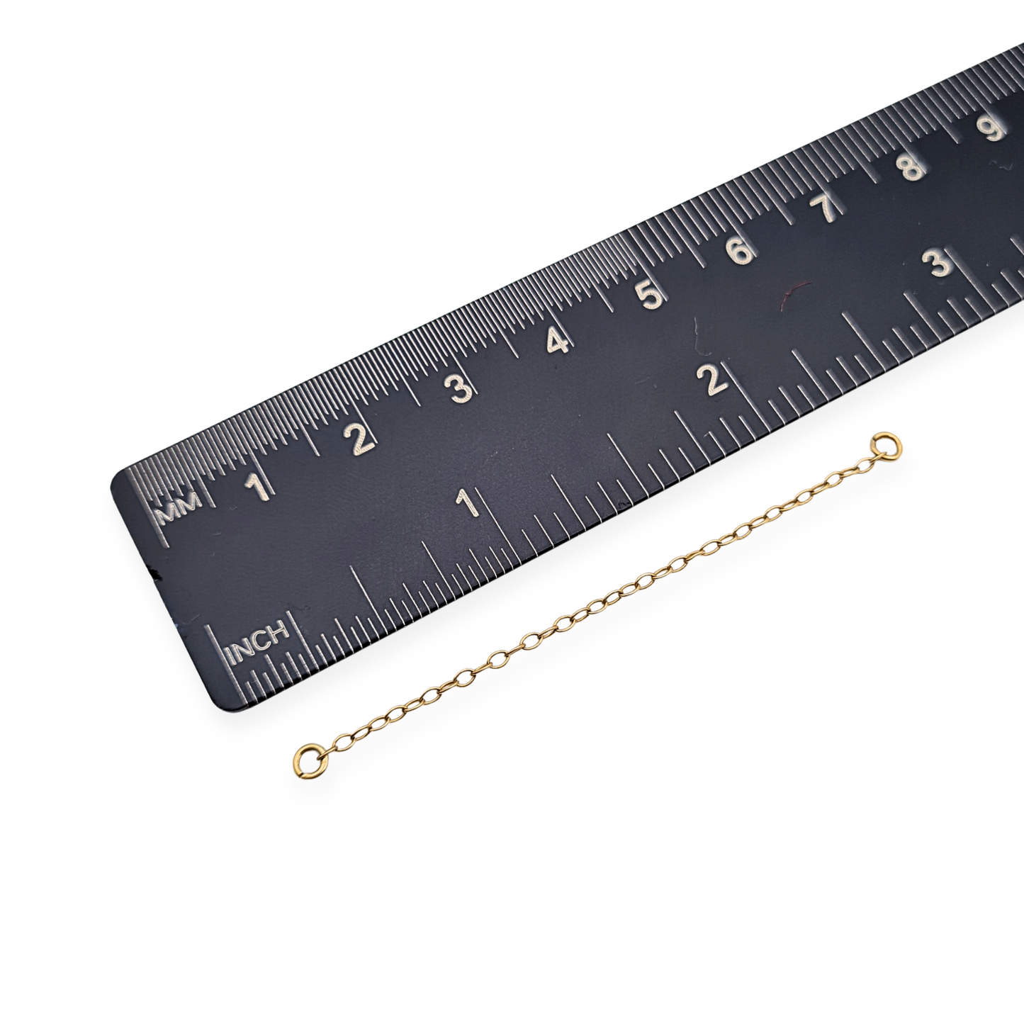 9ct Gold Safety Chain, 2 1/4" (56mm) Solid Yellow Gold