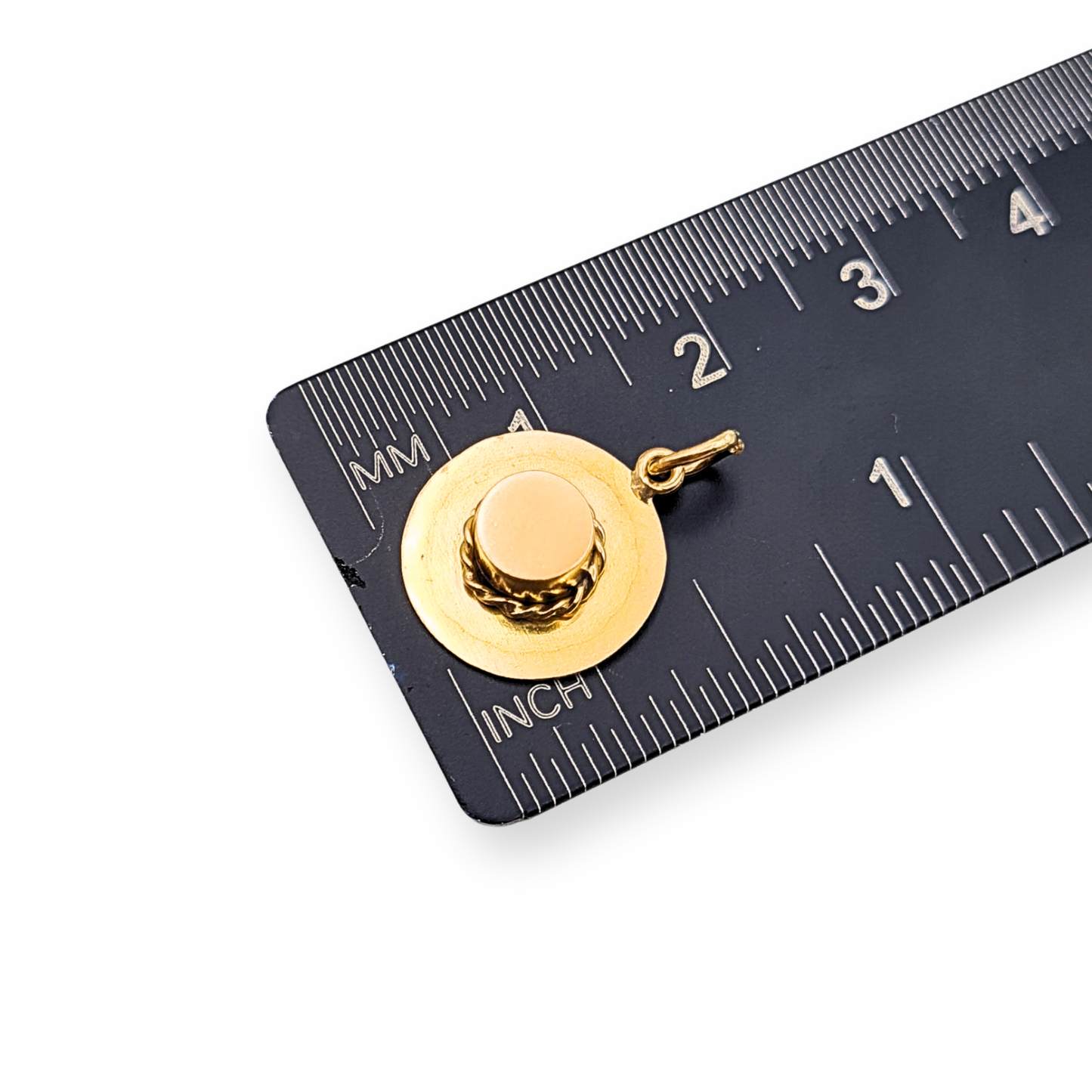 9ct Gold Boater Hat Charm Pendant, Novelty Hat
