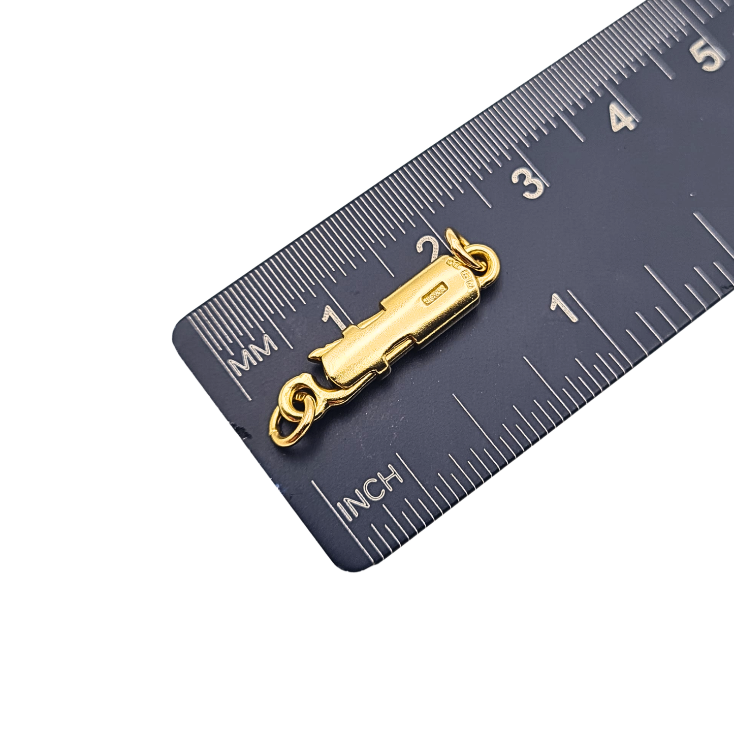 Quality 18ct Gold Fish Hook Box Clasp Birmingham 1987 21mm