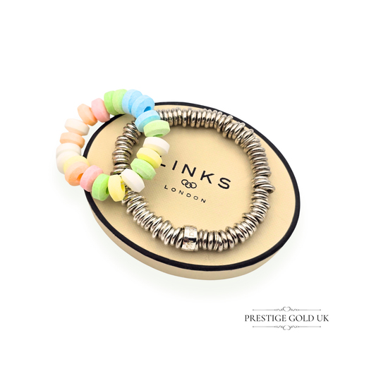 6" Refurbished Links of London Authentic Sweetie Bracelet,  6" (15.5cm) Long