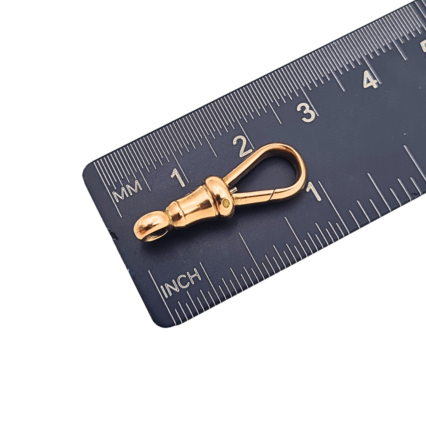 9ct Rose Gold Antique Albert Chain Dog Clip Large Gold Clasp 24mm