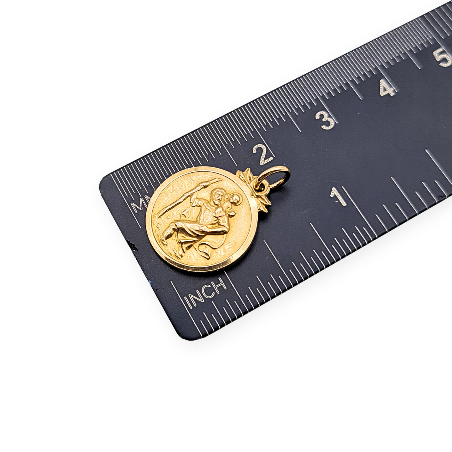 Small 9ct Gold St Christopher Pendant, Birmingham 1965 Hallmark