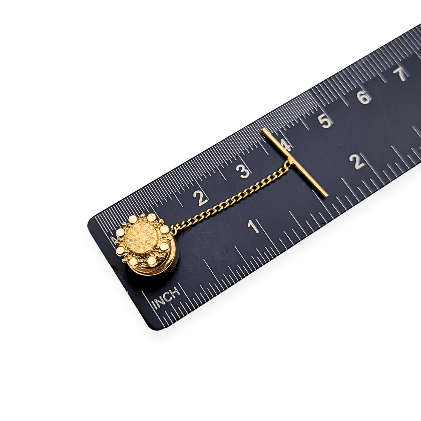 9ct Gold Gents Tie Pin,  Hallmarked, Ornate Design