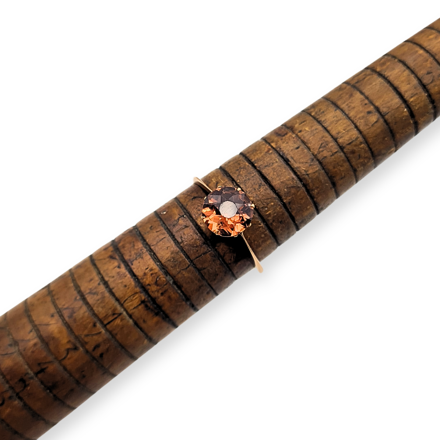 9ct Rose Gold Pink Garnet Ring, Size N 1/2 US 7