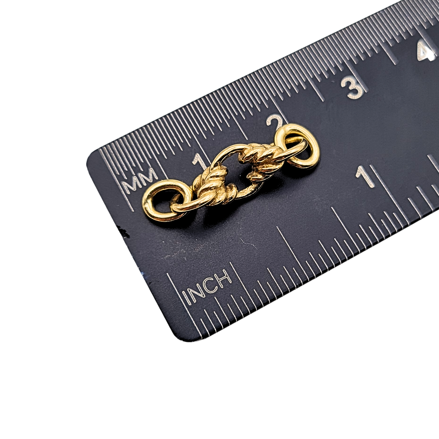 Tiny 9ct Gold Ornate Extender Link,  Fancy Connector