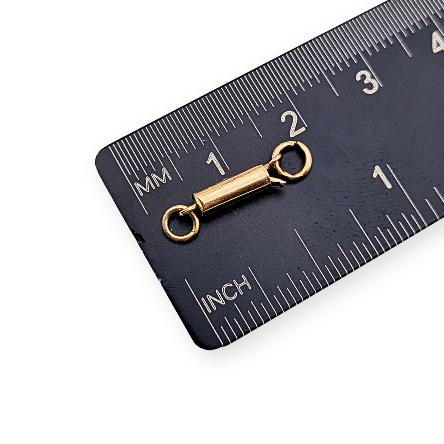 9ct Rose Gold Barrel Clasp, Stamped 9ct, Antique Push Release