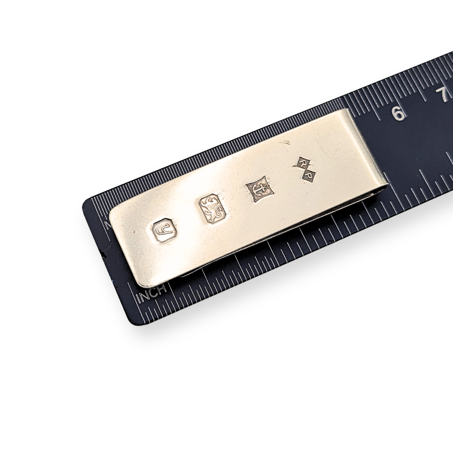 Solid Silver Gents Money Clip, Birmingham 1998 Fully Hallmarked