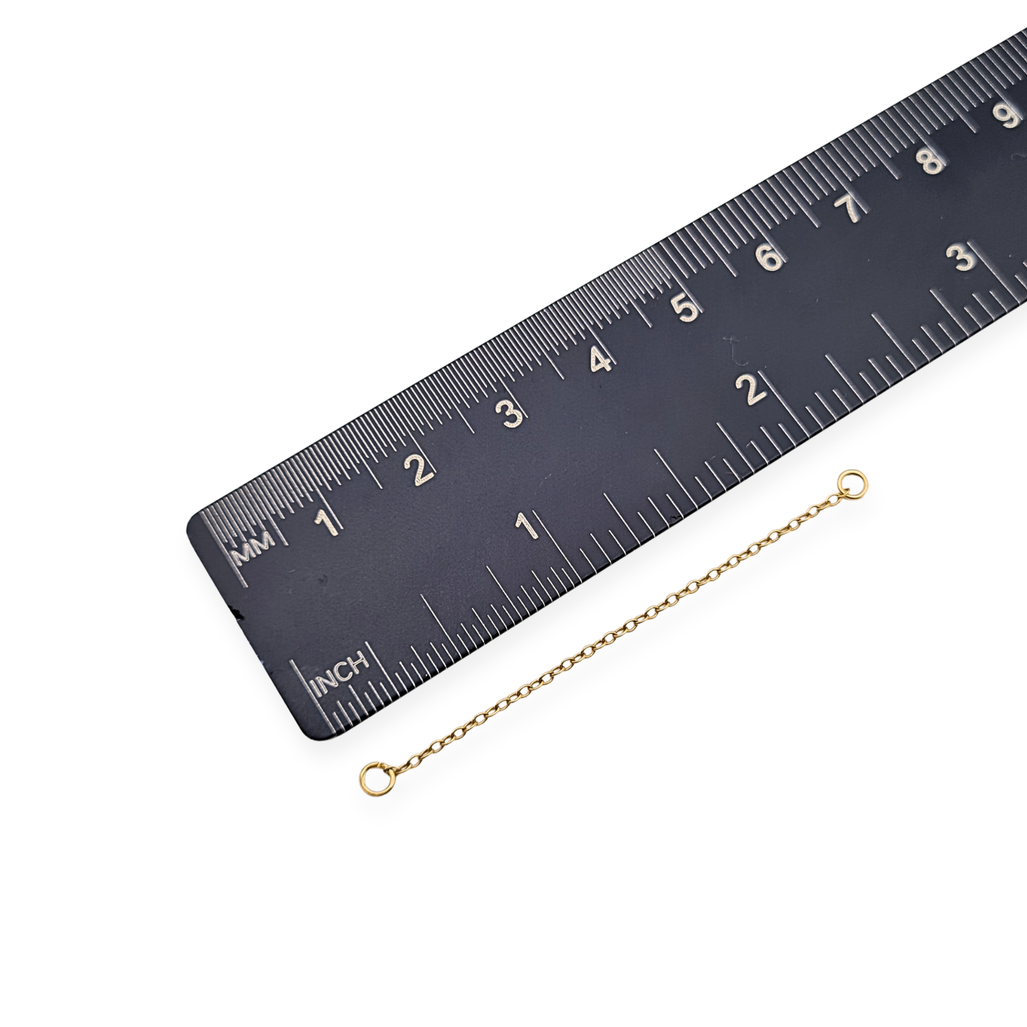 9ct Gold Safety Chain, 2" (52mm) Solid Yellow Gold