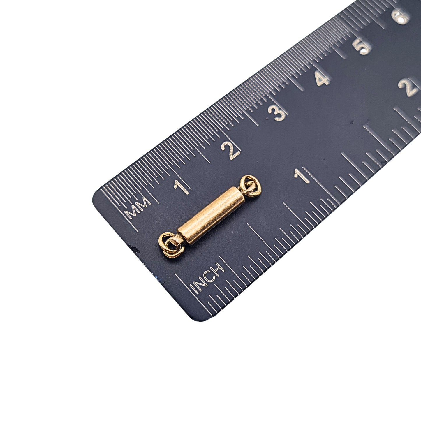 Tiny 9ct Gold Small Barrel Clasp Yellow Gold Connector Finding 16mm