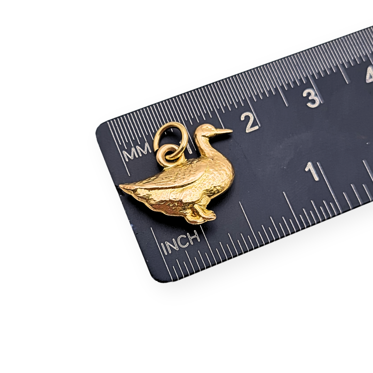 9ct Gold Duck Charm, Puffy Hollow