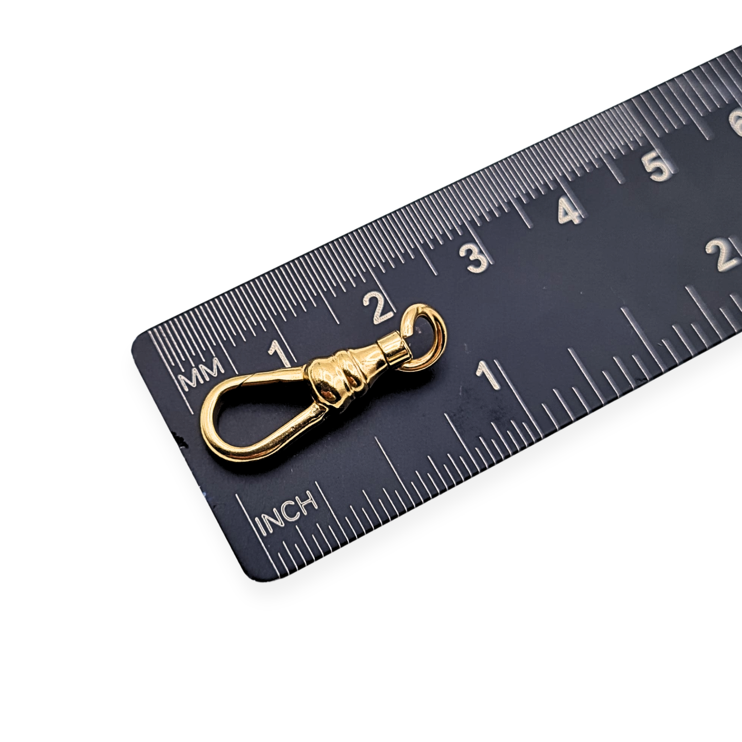 9ct Yellow Gold Albert Dog Clip, Antique, Stamped 9ct
