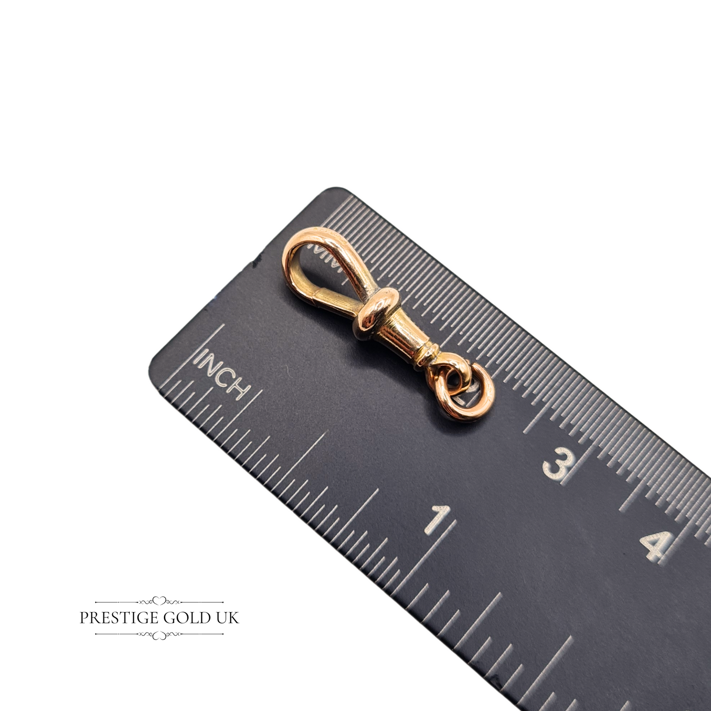 9ct Rose Gold Dog Clasp 24mm  Small Secure Clip