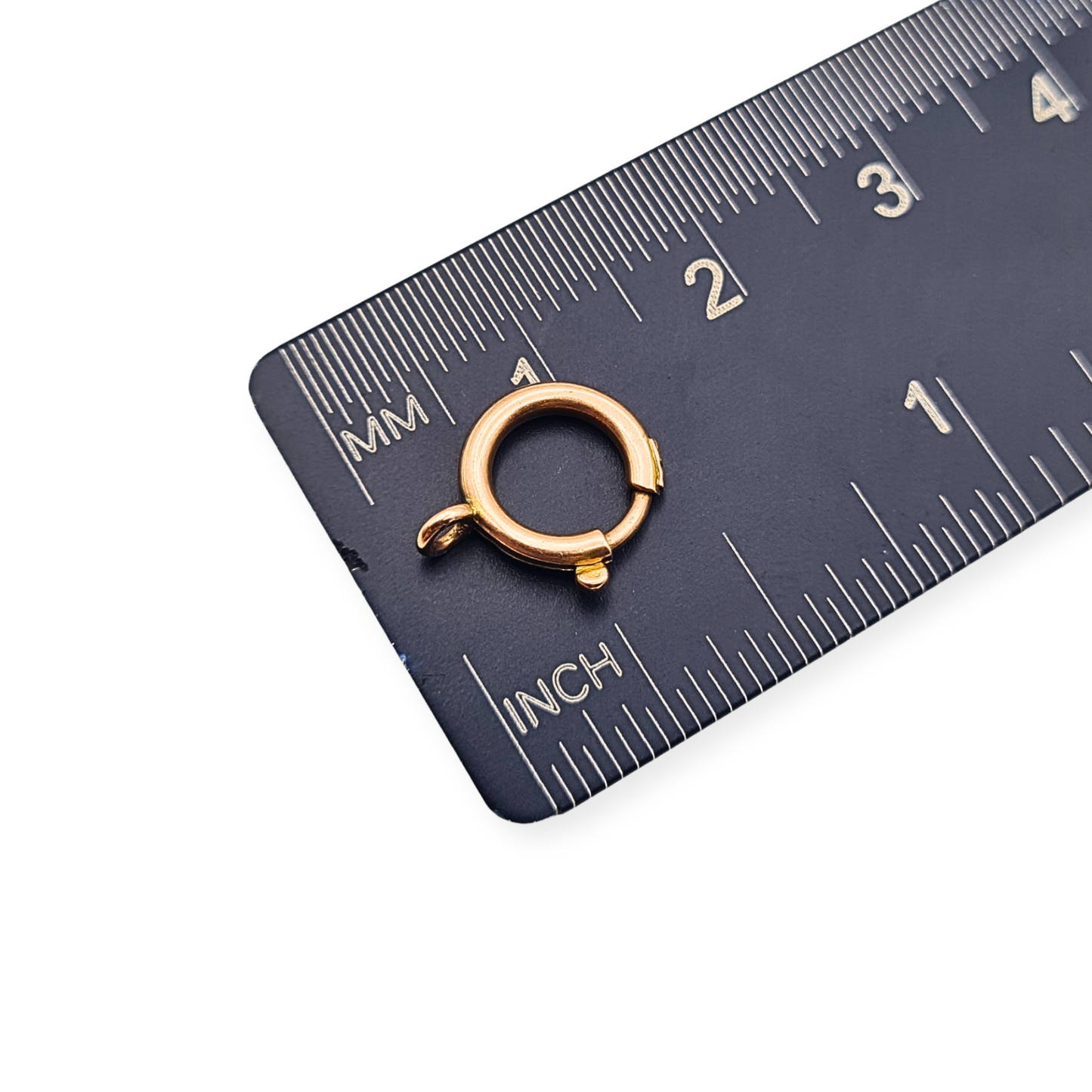 Antique 9ct Rose Gold Spring Ring Clasp 9mm Necklace Bracelet