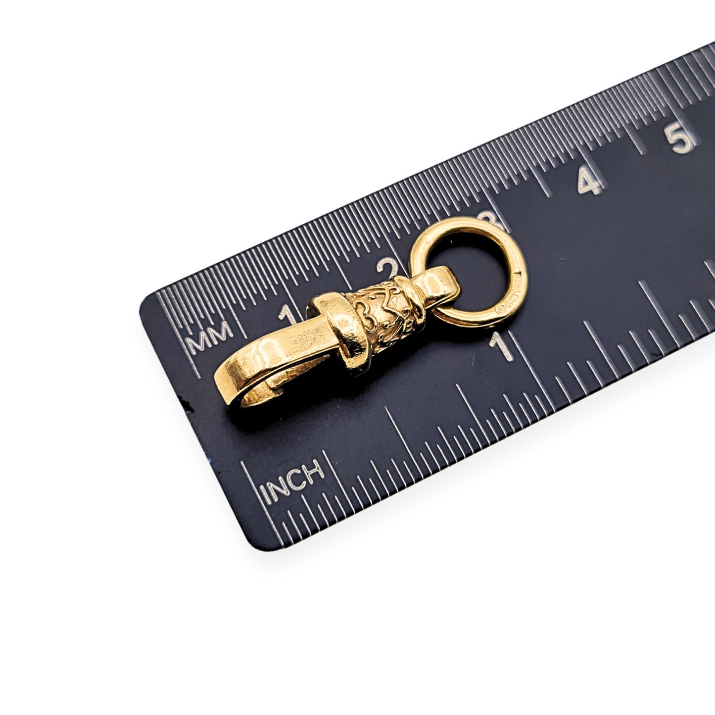 9ct Huge Gold Ornate Albert Dog Clip, Fully Hallmarked, 22mm