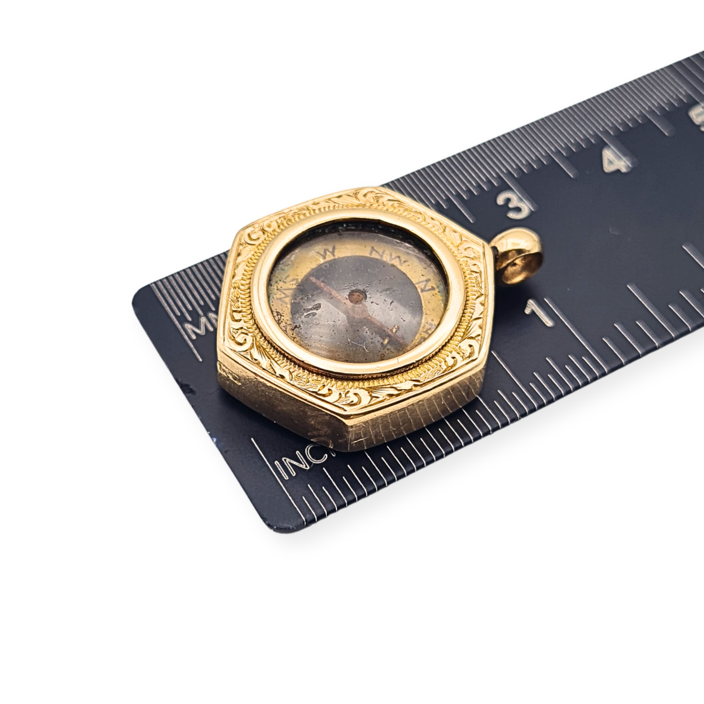 Antique 9ct Gold Compass Pendant Birmingham 1901 Hallmarked