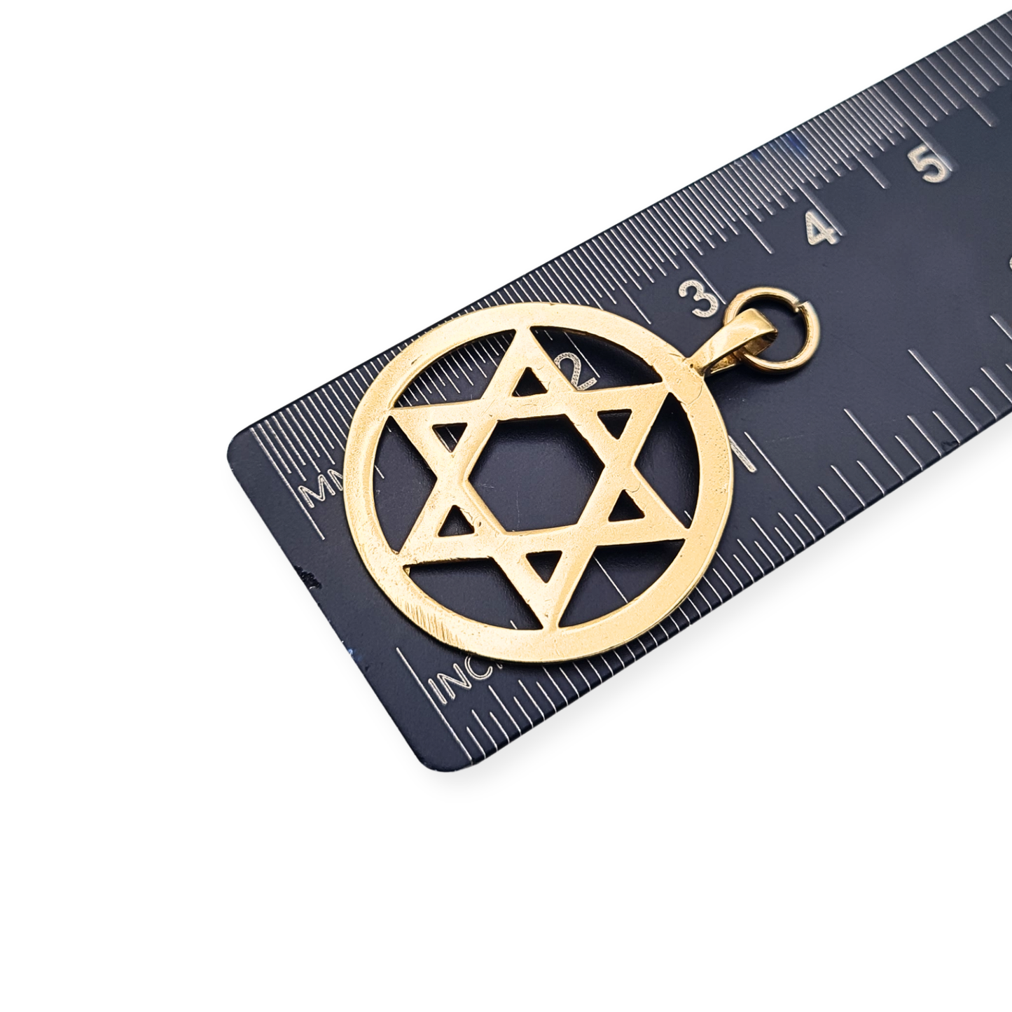 9ct Gold Star of David Pendant Sheffield Hallmark 1989 Solid Gold Jewish Pendant