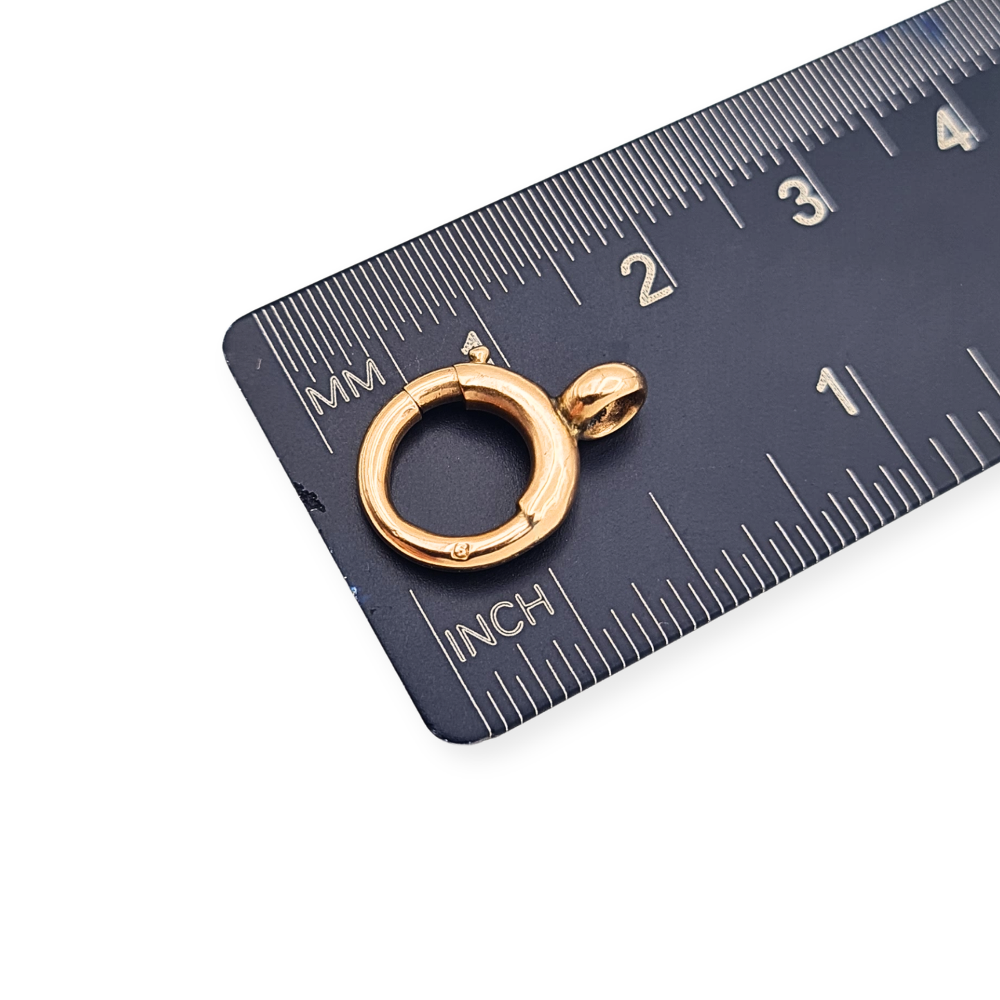 Antique 9ct Rose Gold  Bolt Ring Clasp 10mm Spring Clasp