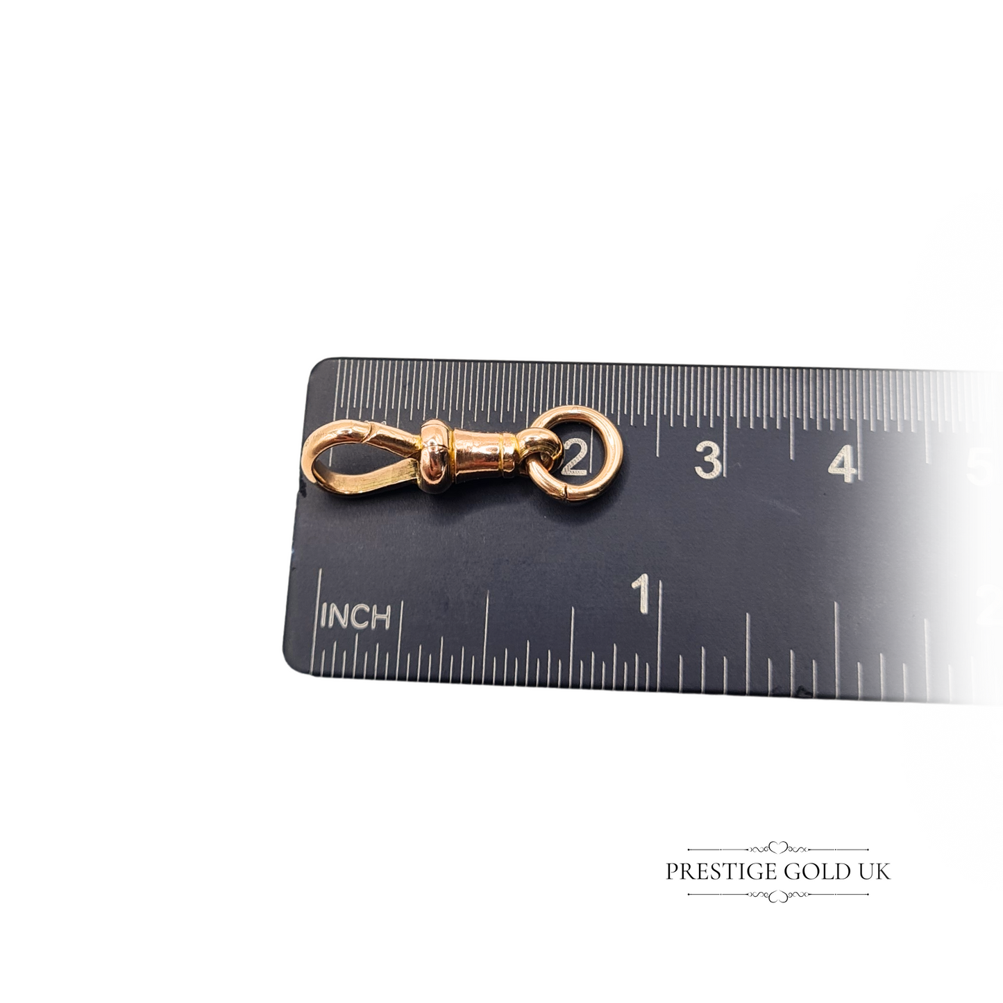 9ct Rose Gold Dog Clasp 24mm  Small Secure Clip