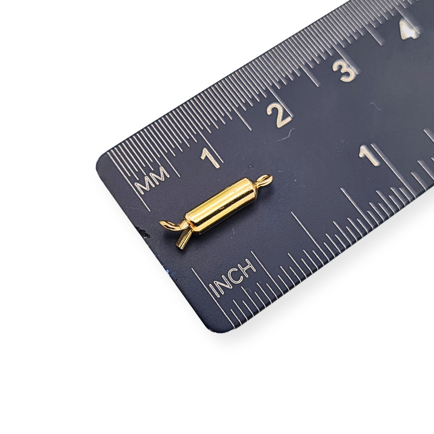 Vintage 9ct Gold Tiny Barrel Clasp Push Fit Stamped 9ct
