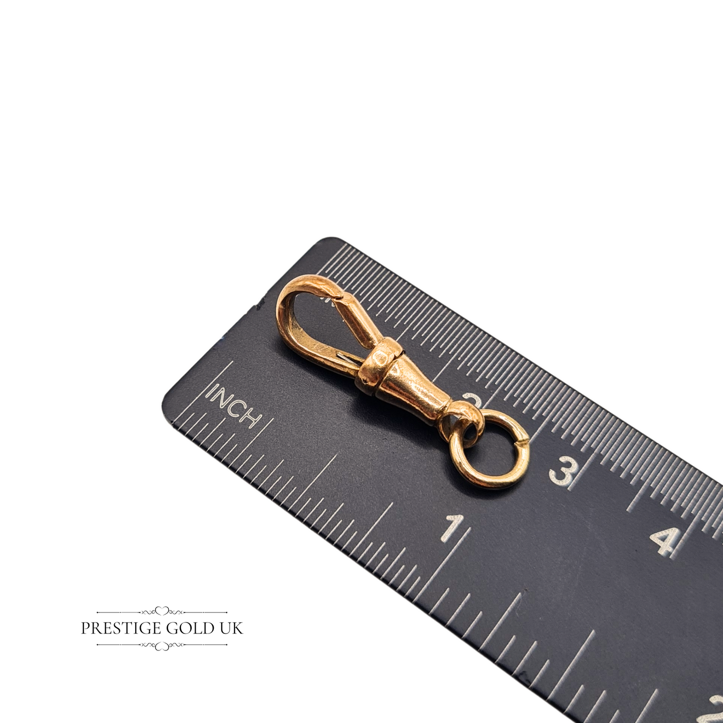 Large 9ct Rose Gold Dog Clip Clasp, Solid Secure Fastener