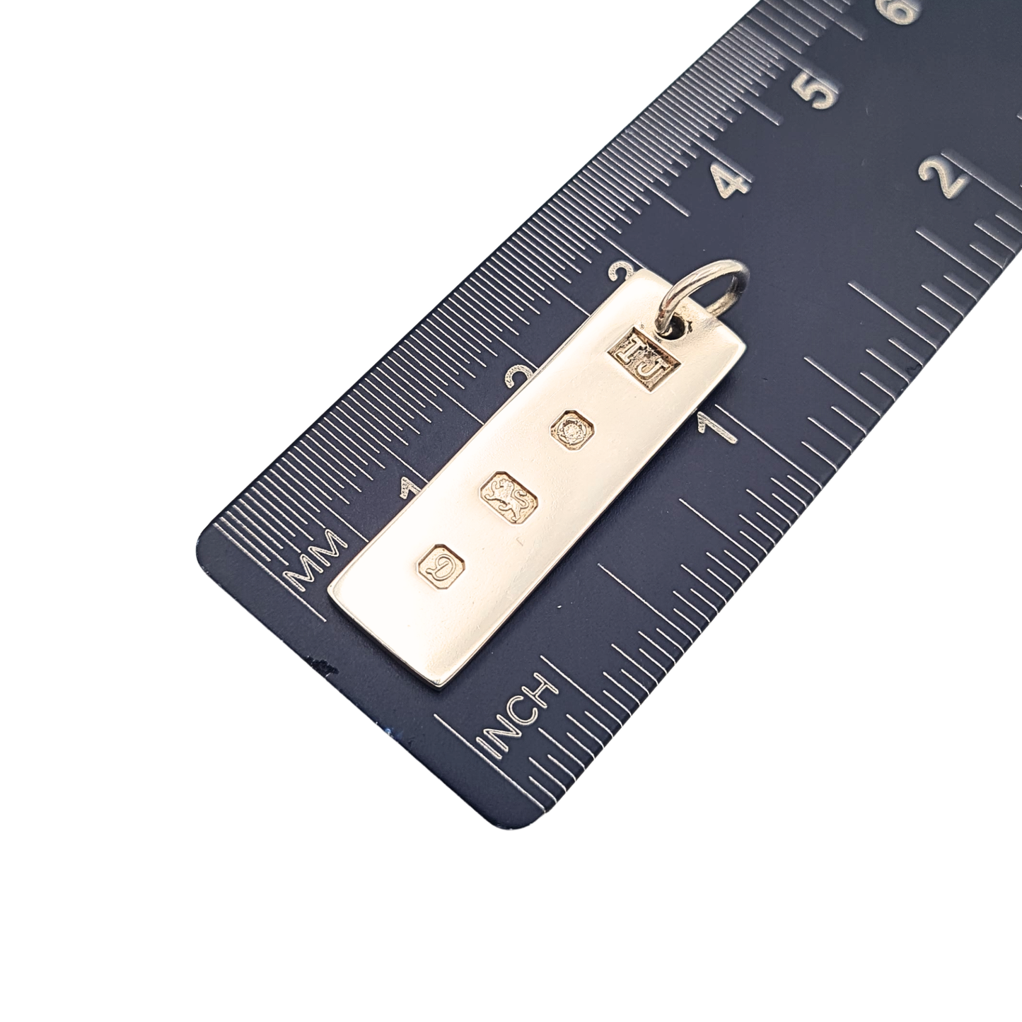 Tiny 925 Silver Ingot Pendant Sheffield 1978 Hallmark Small Silver Bar
