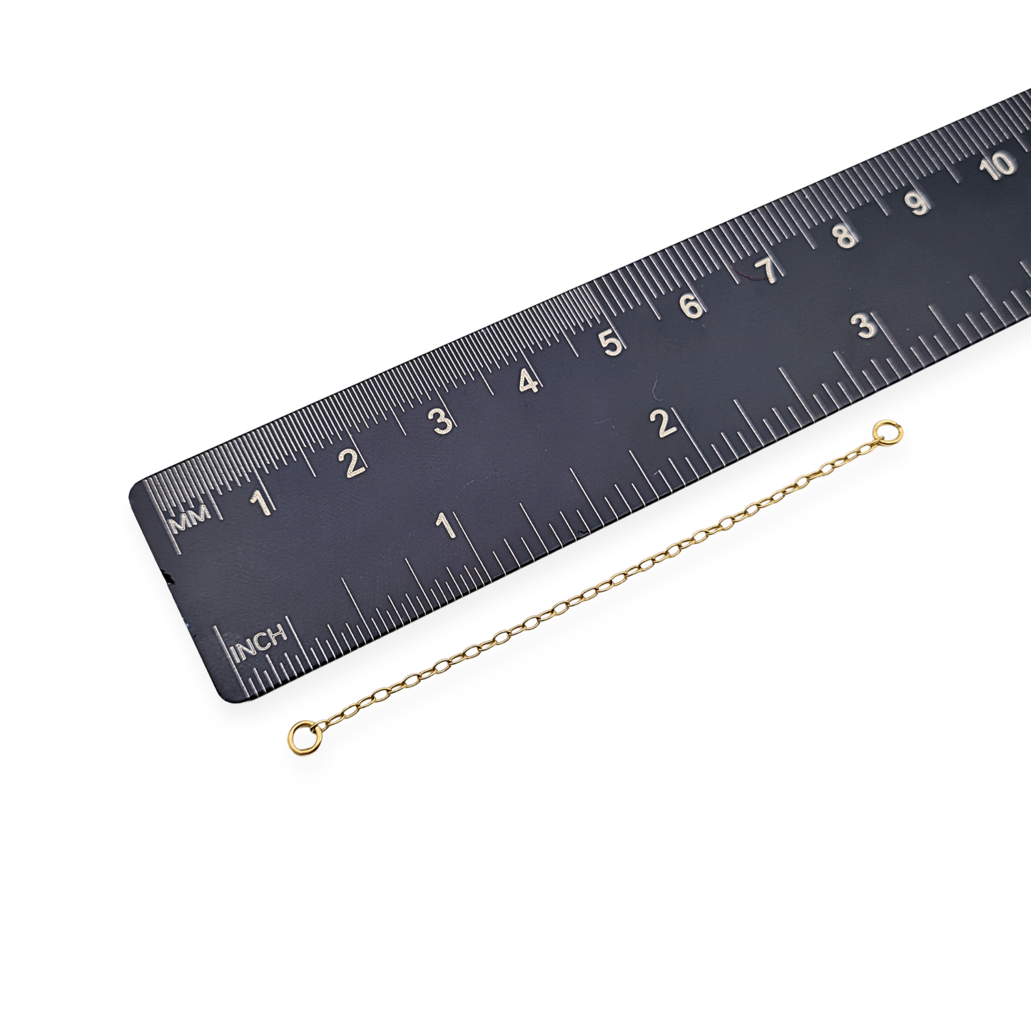 9ct Gold Safety Chain, 2 3/4" (67mm) Solid Yellow Gold