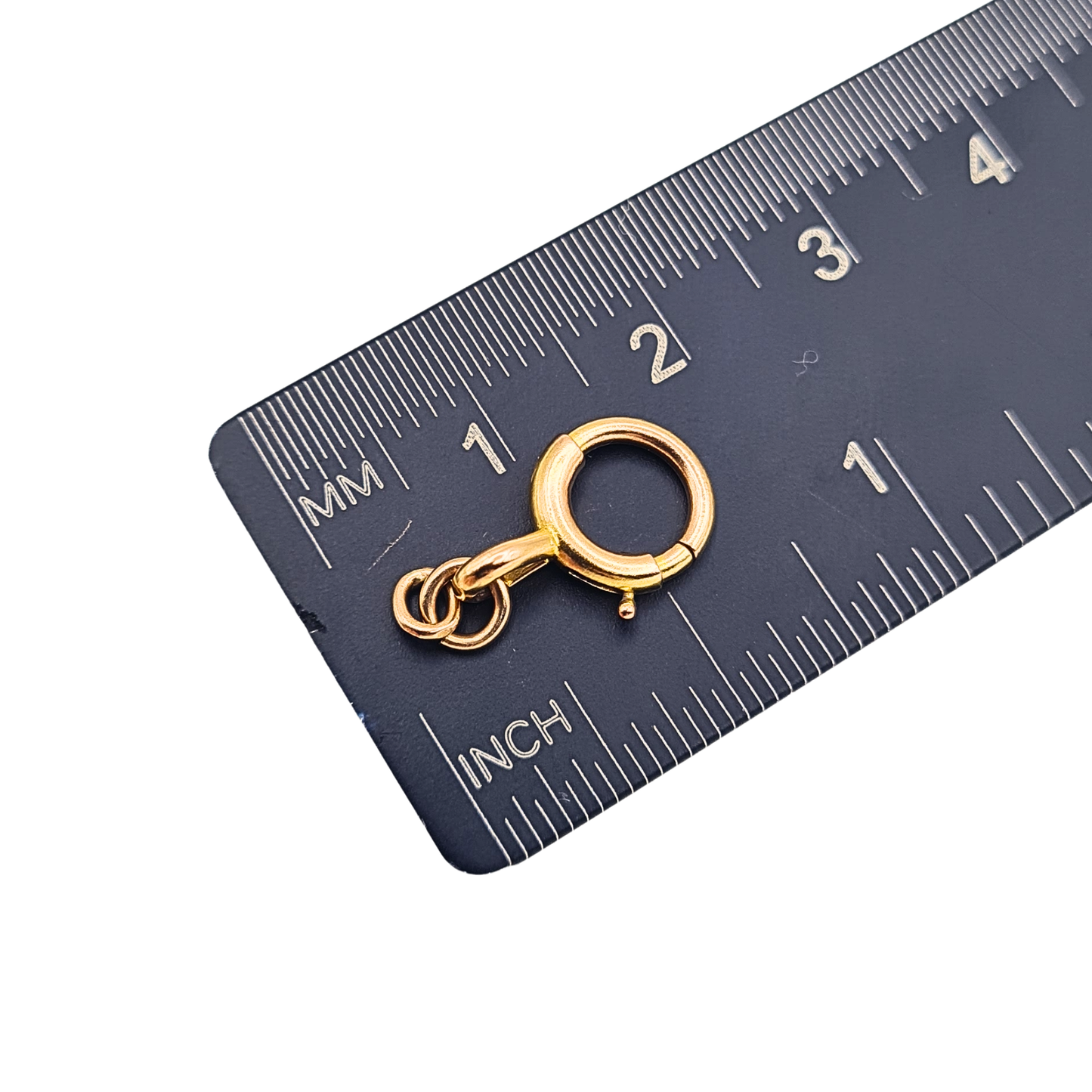 9ct Gold Vintage Bolt Ring Clasp Large Gold Fastener 8.5mm