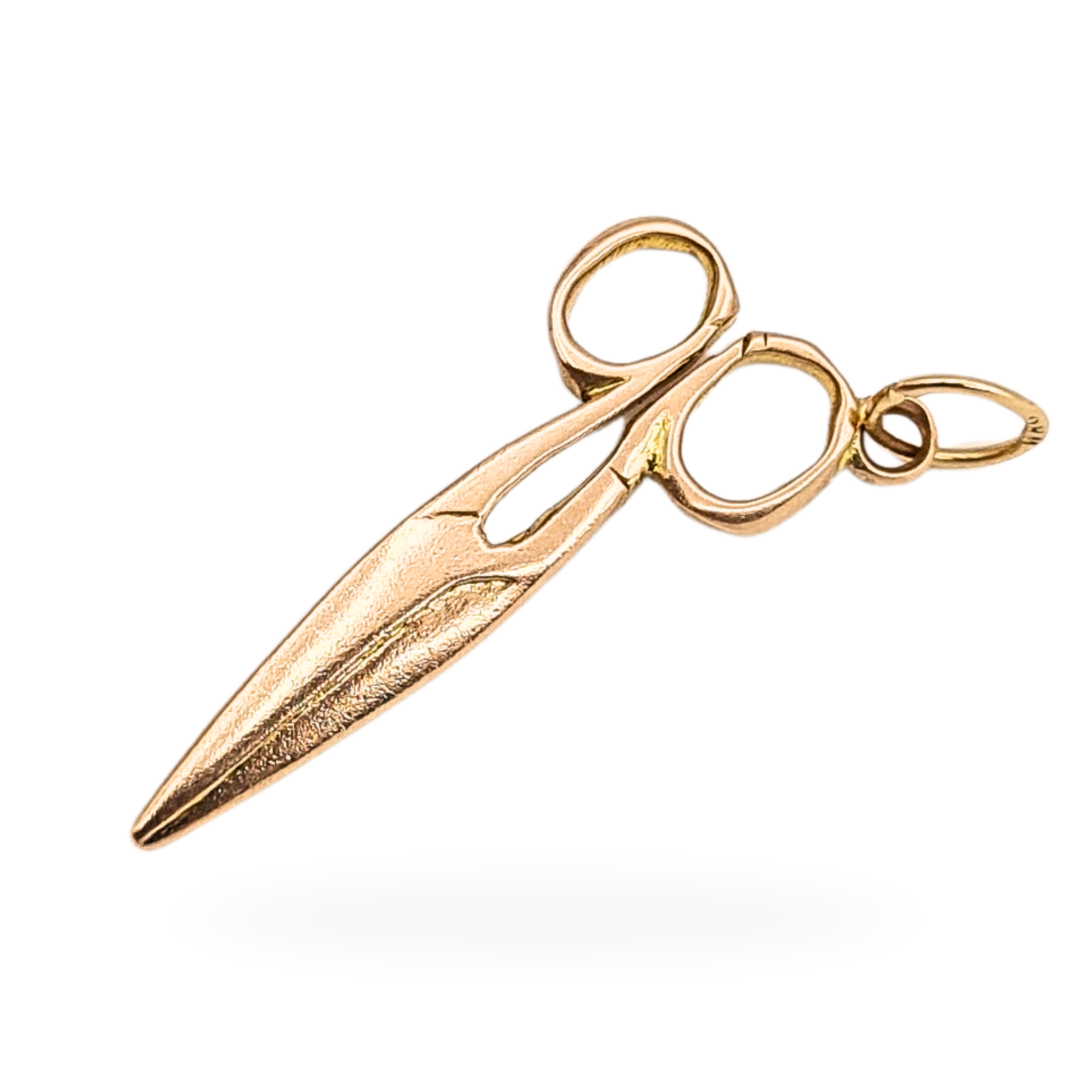 9ct Gold Scissors Charm, Stamped 9ct, Tailor Seamstress