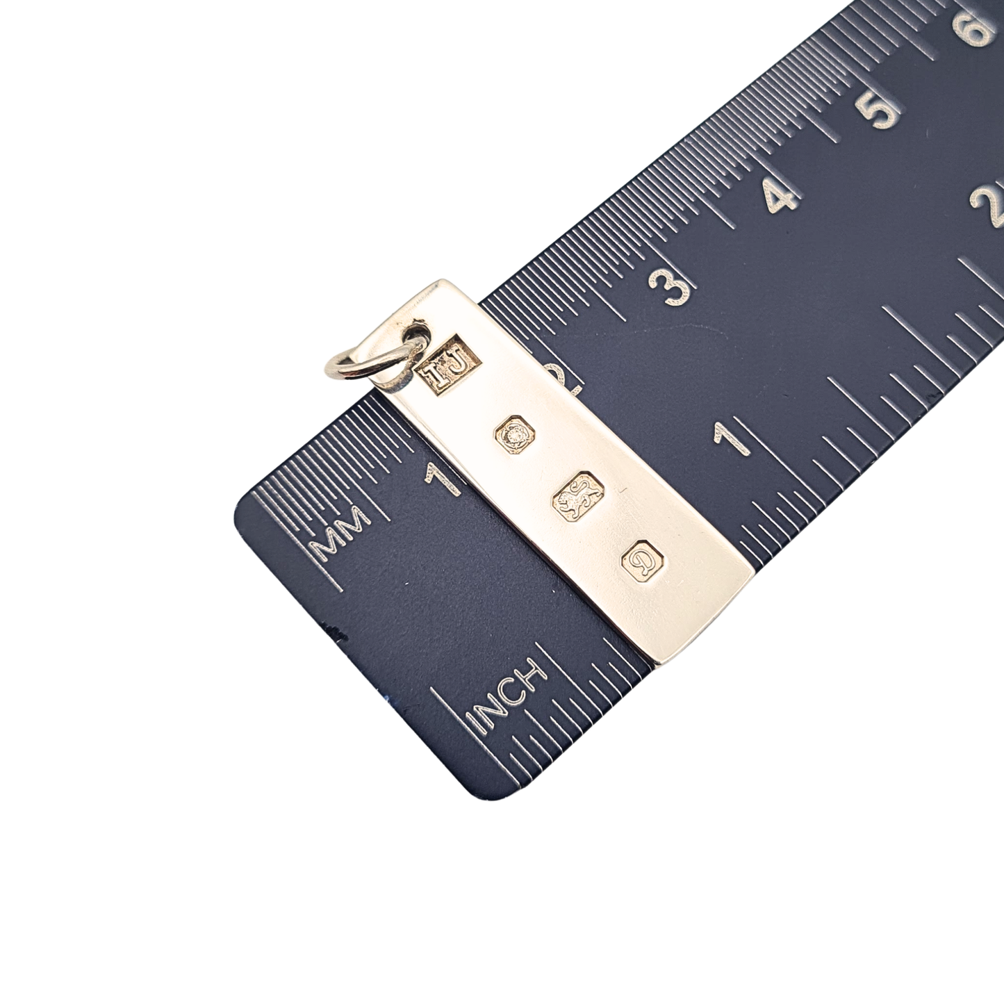 Tiny 925 Silver Ingot Pendant Sheffield 1978 Hallmark Small Silver Bar