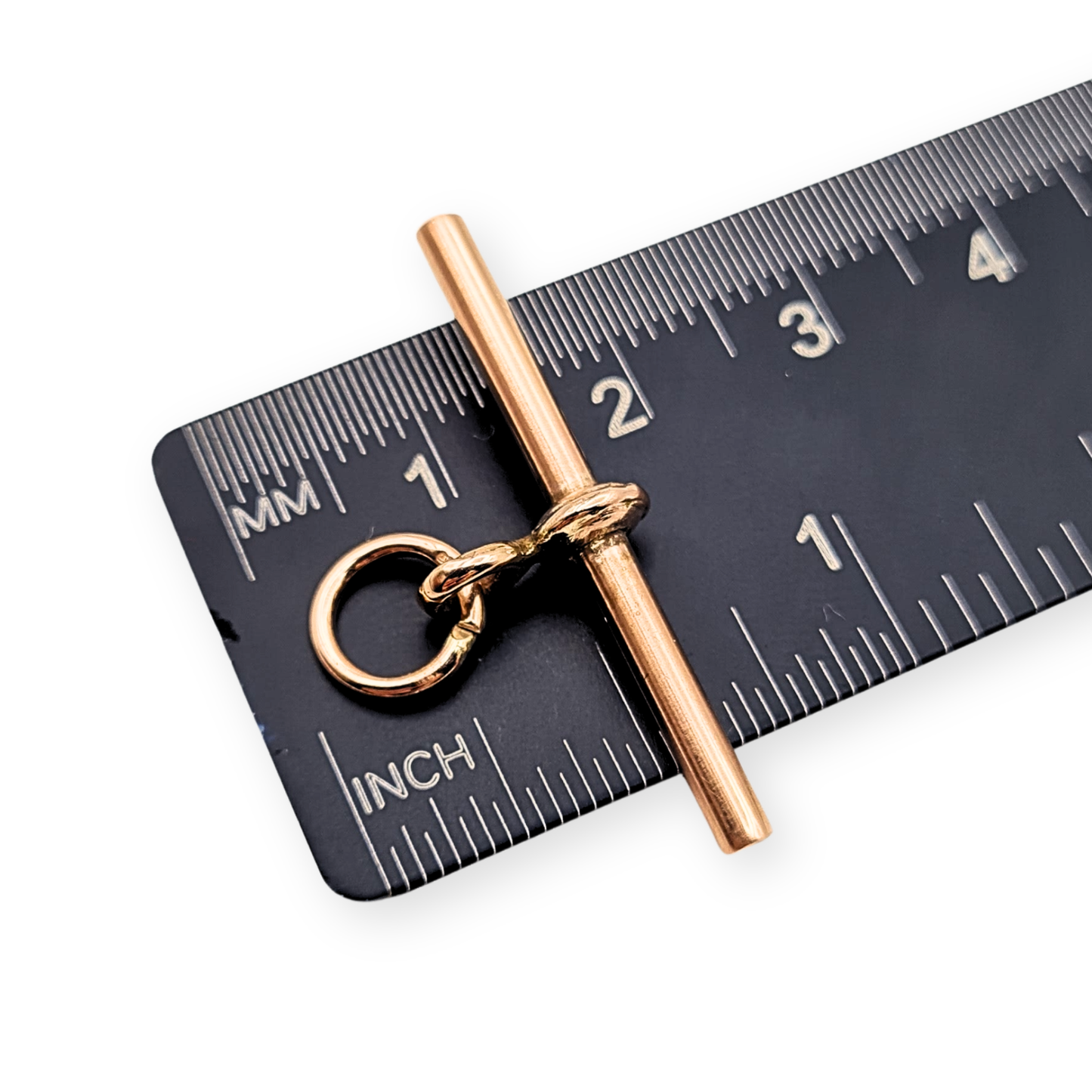 9ct Rose Gold Albert T-Bar, 31mm