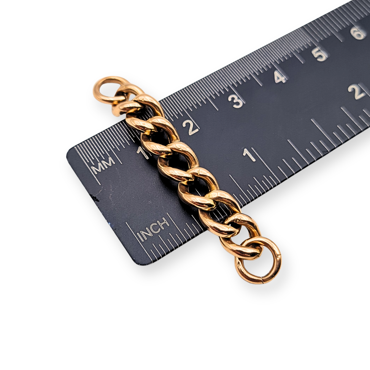 2" Antique 9ct Rose Gold Albert Chain Necklace Extender 5cm