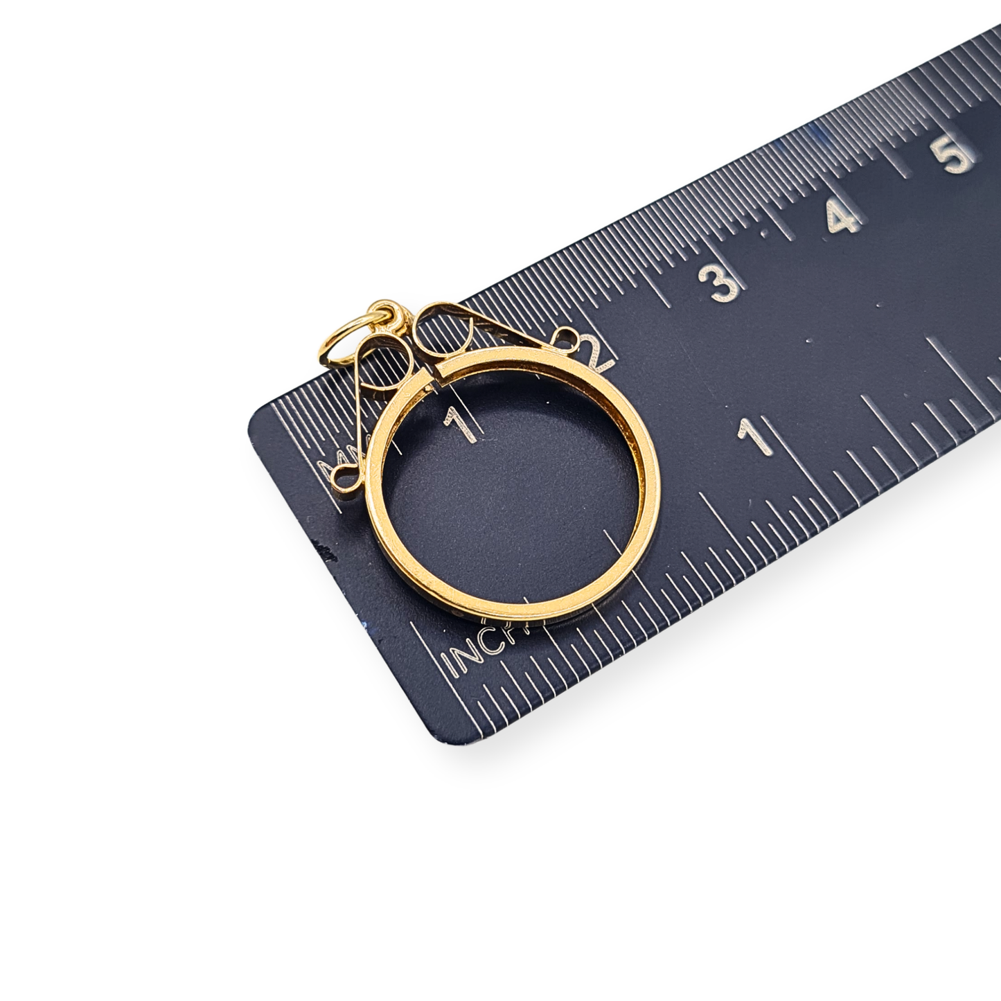 9ct Gold South African 1/10 Krugerrand Coin Holder Mount Pendant