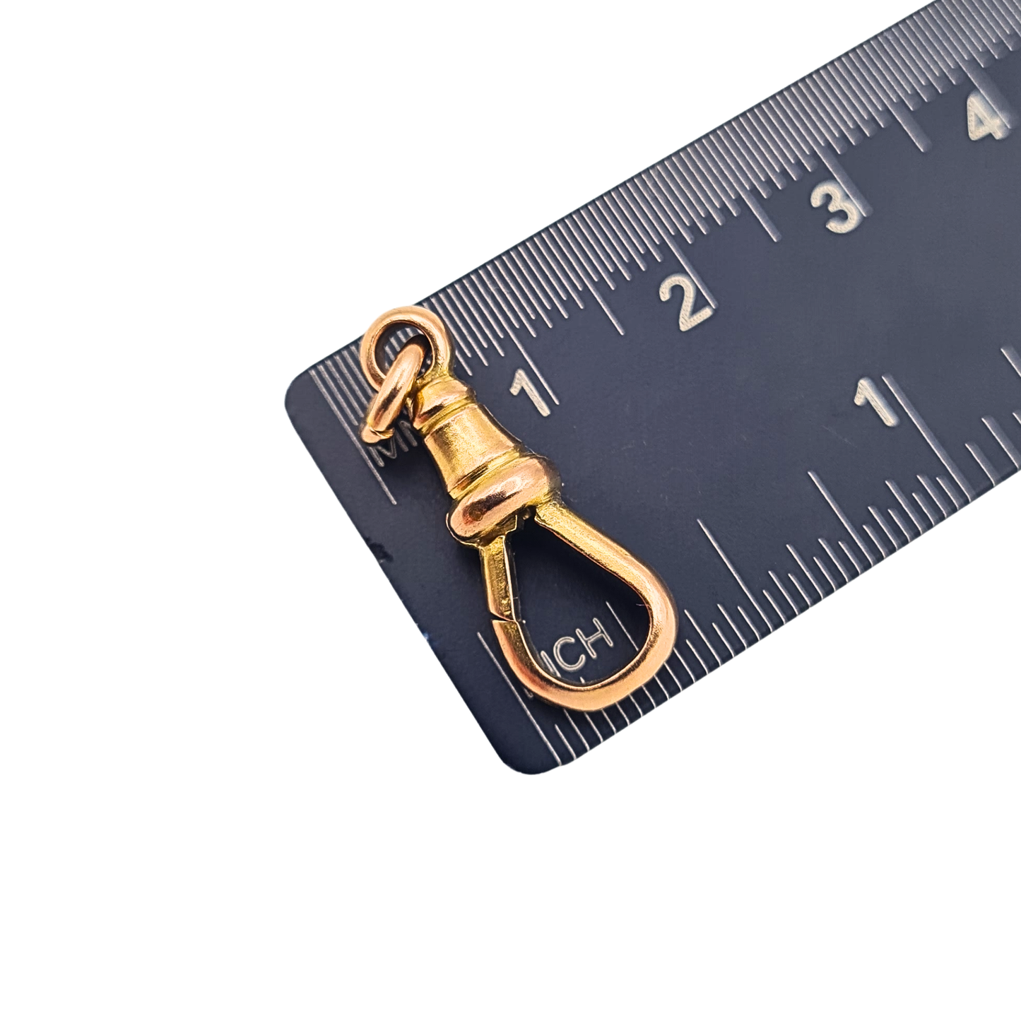 Antique 9ct Rose Gold Albert Chain Dog Clip Clasp Fixed jump ring