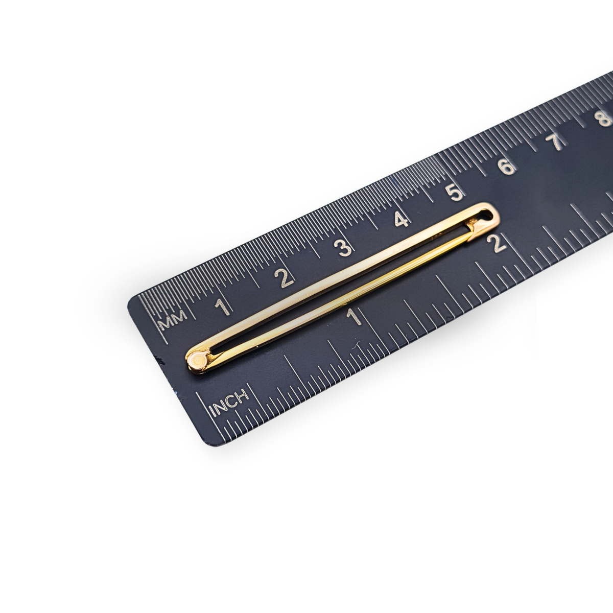 Large Antique 15ct Rose Gold Safety Pin,  Stamped 15ct