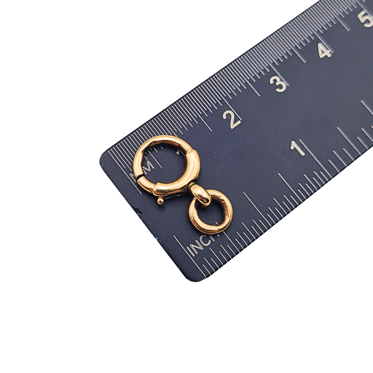 Large Antique 9ct Gold Bolt Ring Clasp