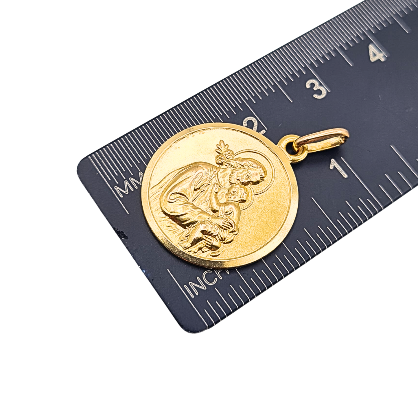 Quality 9ct Gold Saint Joseph Charm Pendant in Solid Gold