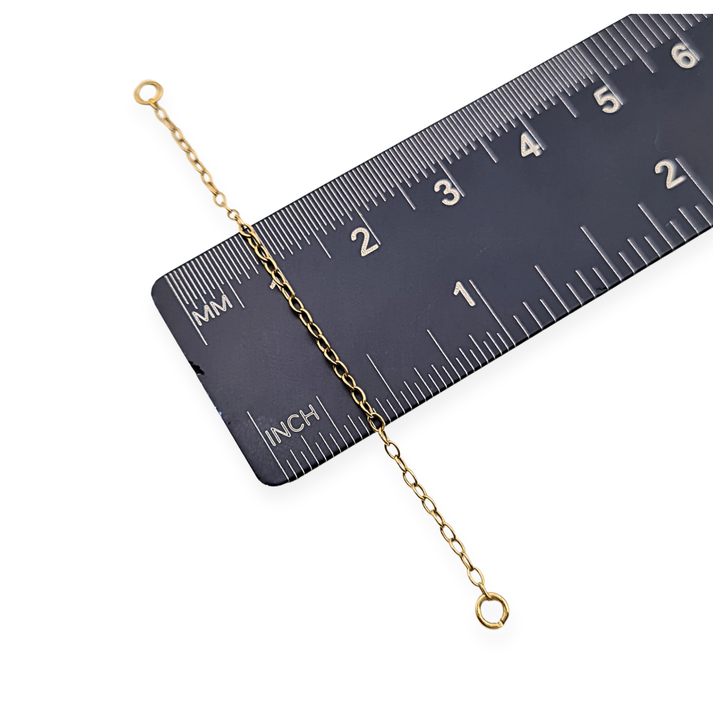 9ct Gold Safety Chain, 2 3/4" (67mm) Solid Yellow Gold