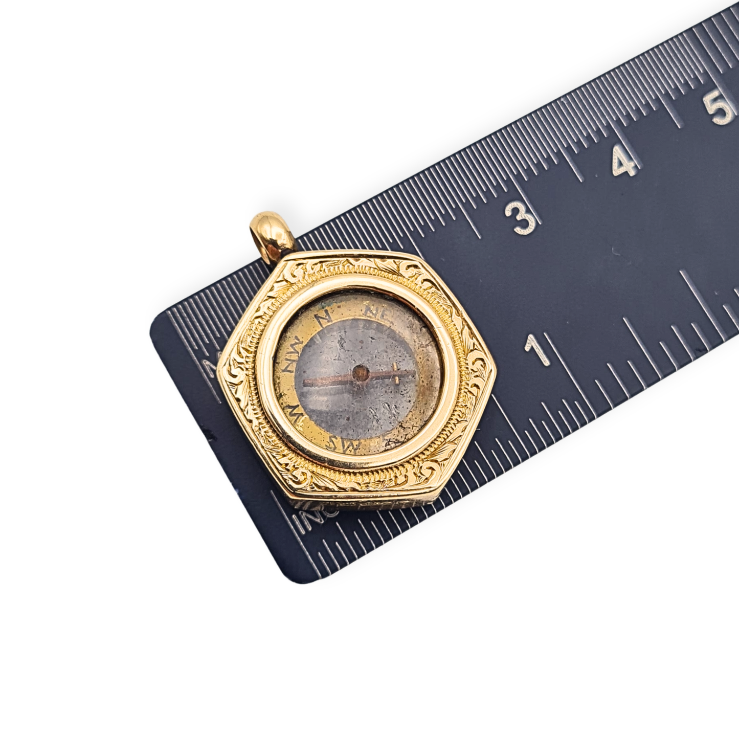 Antique 9ct Gold Compass Pendant Birmingham 1901 Hallmarked