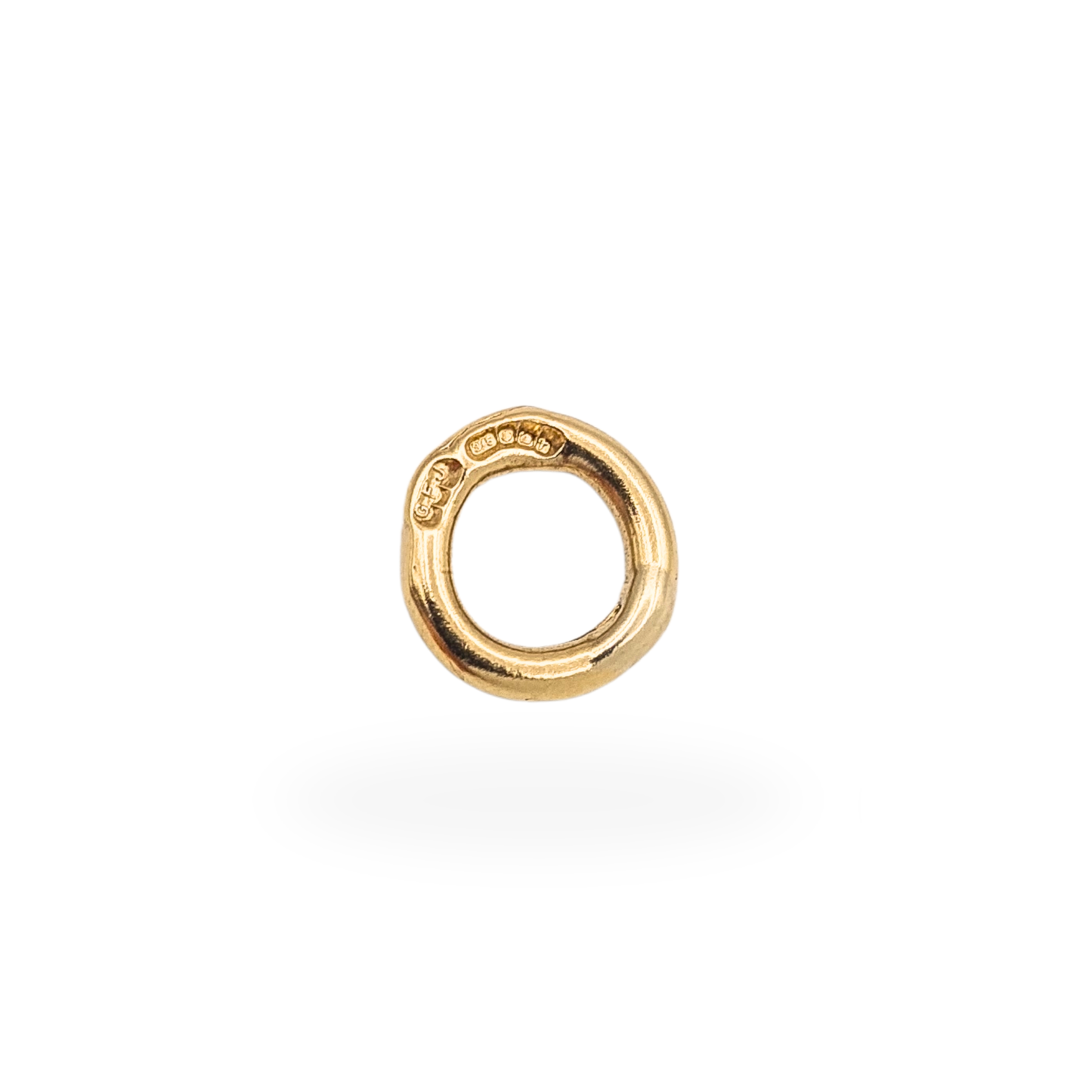 9ct Gold Large Closed Jump Ring Sheffield 1993 Solid Gold Connector