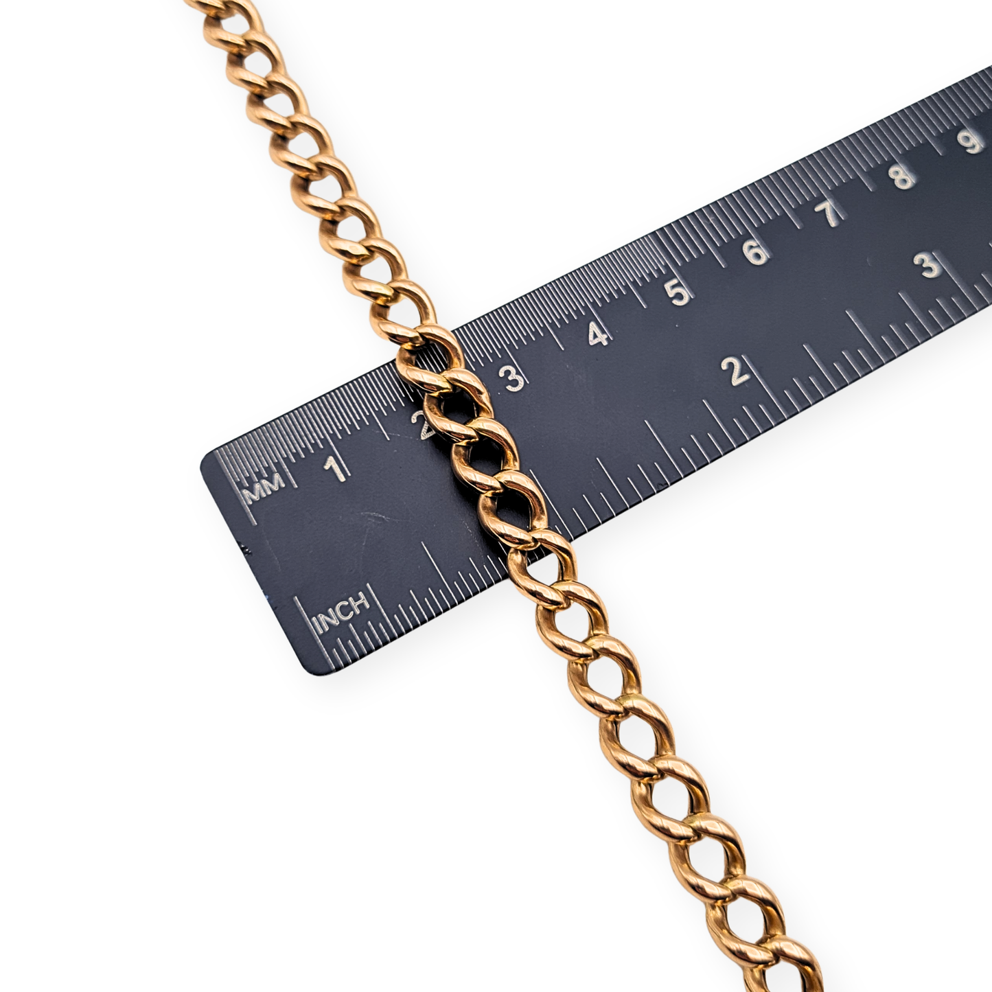 7 Inch 9ct Rose Gold Albert Chain Bracelet or Extender 18cm