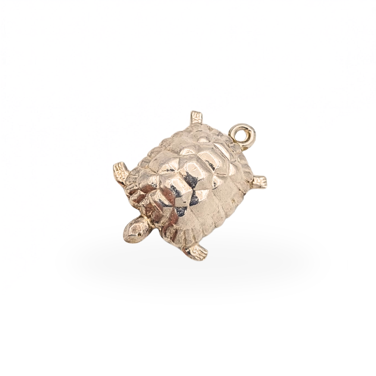 Sterling Silver Sea Turtle Charm Puffy Hollow Charm  Birmingham